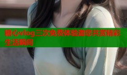 糖心vlog三次免费体验邀您共赏精彩生活瞬间