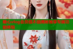 糖心vlog会员值不值揭秘独享专属功能体验