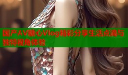 国产AV糖心Vlog精彩分享生活点滴与独特视角体验