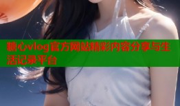 糖心vlog官方网站精彩内容分享与生活记录平台