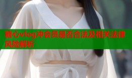 糖心vlog冲会员是否合法及相关法律风险解析