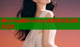 糖心vlog精彩cosplay变装秀生活点滴全记录
