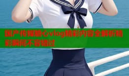 国产传媒糖心vlog精彩内容全解析精彩瞬间不容错过