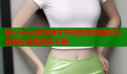 糖心vlog演员端午节特别策划精彩内容精彩呈现精彩不断
