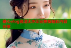 糖心vlog高清无水印完整版精彩内容分享