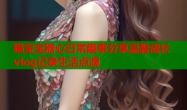 猫宝宝糖心日常趣事分享温馨成长vlog记录生活点滴