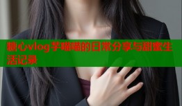糖心vlog芋喵喵的日常分享与甜蜜生活记录