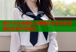 糖心vlog传媒女主播精彩生活全纪录精彩纷呈不容错过