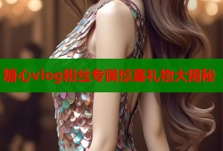 糖心vlog粉丝专属惊喜礼物大揭秘