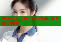 思雨Vlog：记录生活美好瞬间，连接更广阔世界