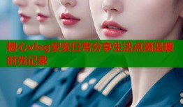 糖心vlog安安日常分享生活点滴温暖时光记录