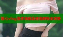 糖心vlog版本详解及使用教程全攻略