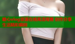 糖心vlog资源在线高清观看 创作分享生活精彩瞬间