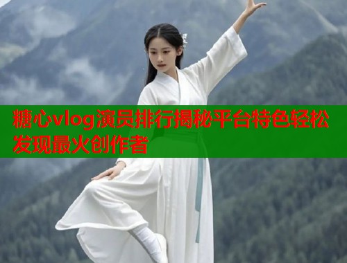 糖心vlog演员排行揭秘平台特色轻松发现最火创作者