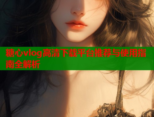糖心vlog高清下载平台推荐与使用指南全解析