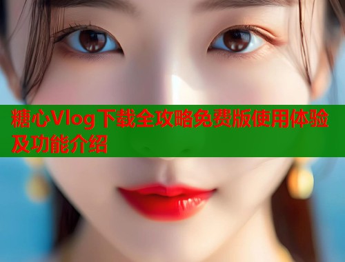 糖心Vlog下载全攻略免费版使用体验及功能介绍